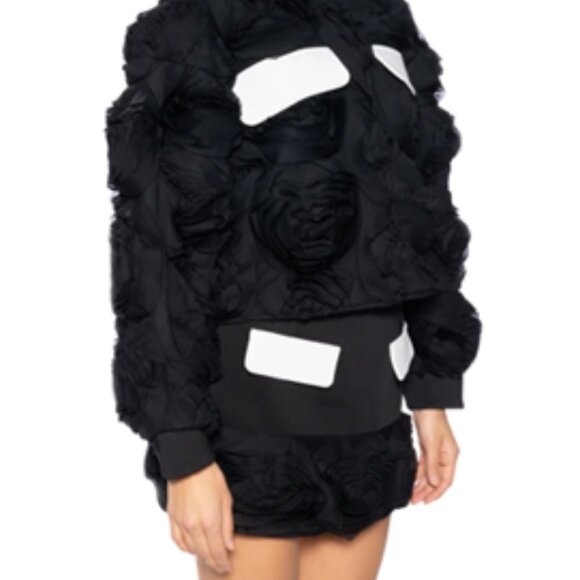 AKIRA - 3D FLORAL BOMBER SET - JACKET AND SKIRT - Picture 6 of 9